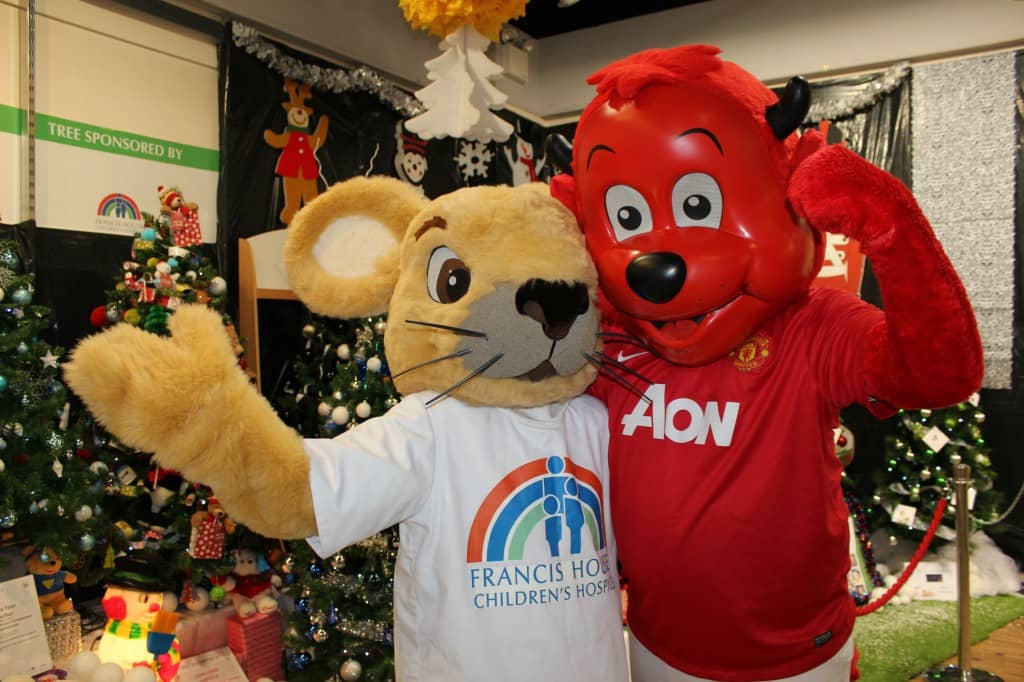 BIU joins Manchester United and the Coronation Street cast in decorating a tree for the charity